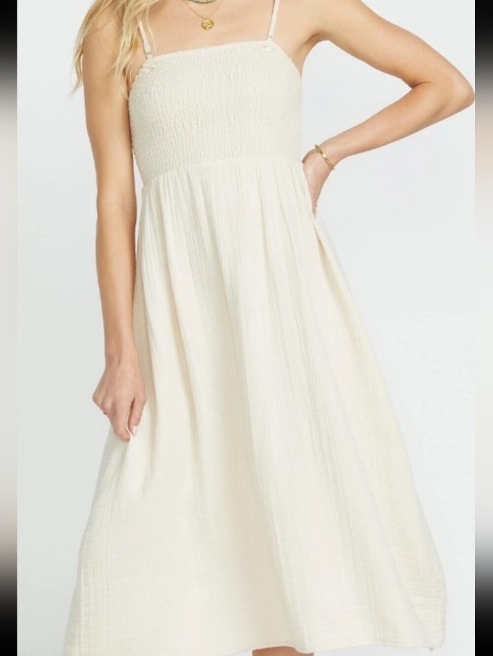 NEW BILLABONG off the coast dress in cream